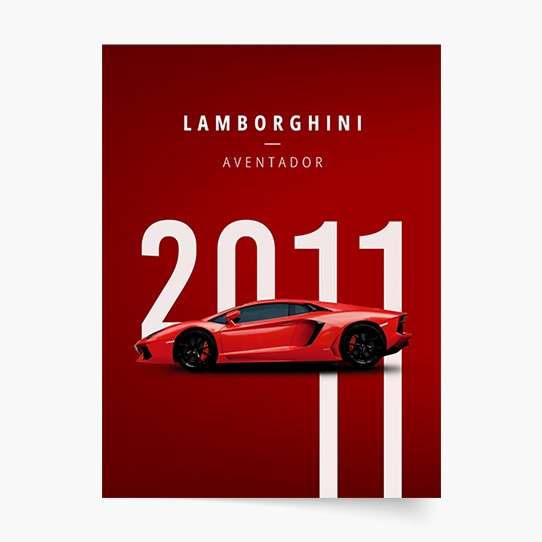 Poszter, Autók: Lamborghini 3, 21x30