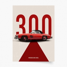 Poszter, Autók: Mercedes Benz 3, 21x30
