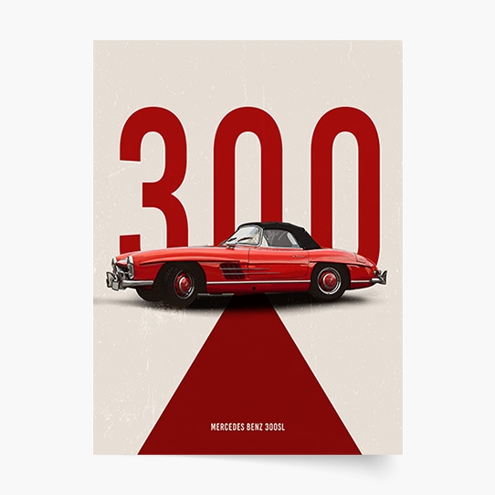 Poszter, Autók: Mercedes Benz 3, 21x30