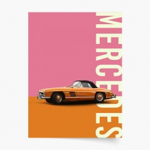 Poszter, Autók: Mercedes Benz, 21x30