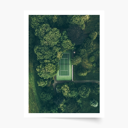 Poszter, Sport: Teniszpálya, 21x30