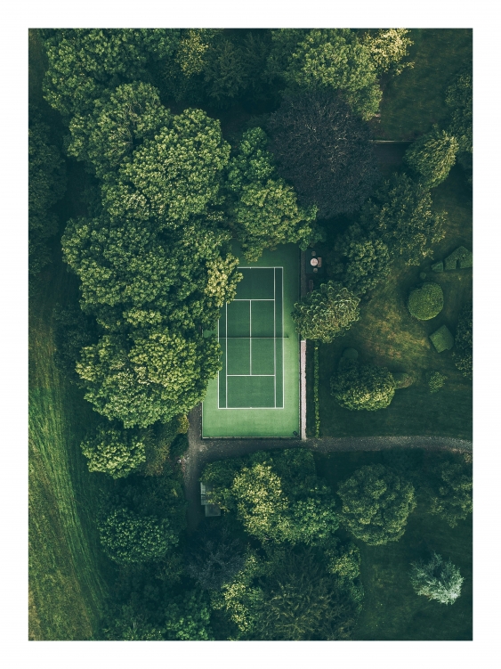 Poszter, Sport: Teniszpálya, 30x40