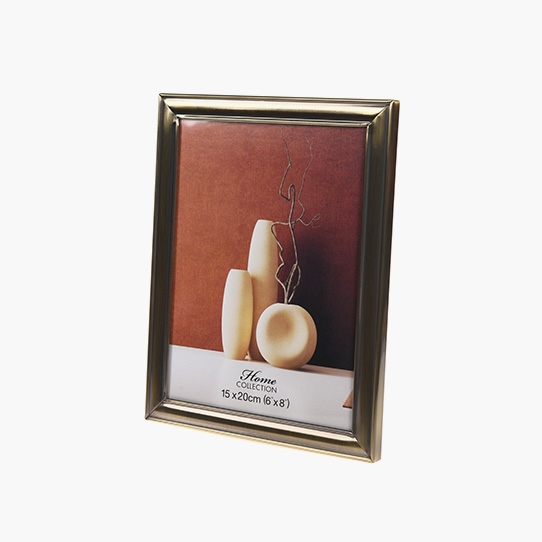 Fényképtartó keret 10x15 ZG ószálcsiszolt arany, 10x15 cm