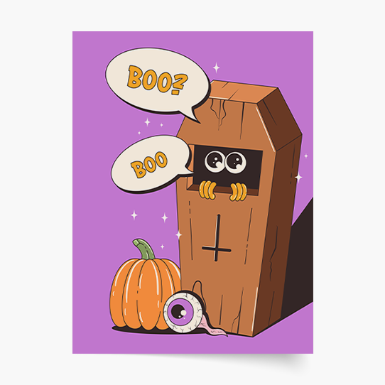 Poszter, Halloween: Bú, 30x40