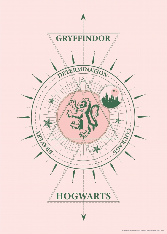 Poszter, Harry Potter: Griffendél, 50x70