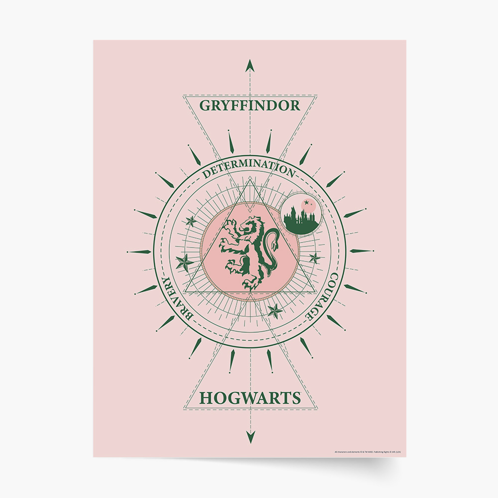 Poszter, Harry Potter: Griffendél, 50x70