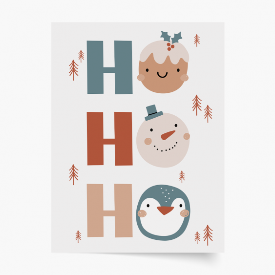 Poszter, KARÁCSONY: Ho-ho-ho, 21x30