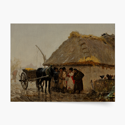 Poszter, Józef Chełmoński "Eső előtt", 40x30