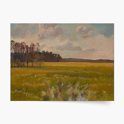 Poszter, Józef Chełmoński "Rét az erdő közelében", 40x30