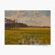 Poszter, Józef Chełmoński "Rét az erdő közelében", 40x30