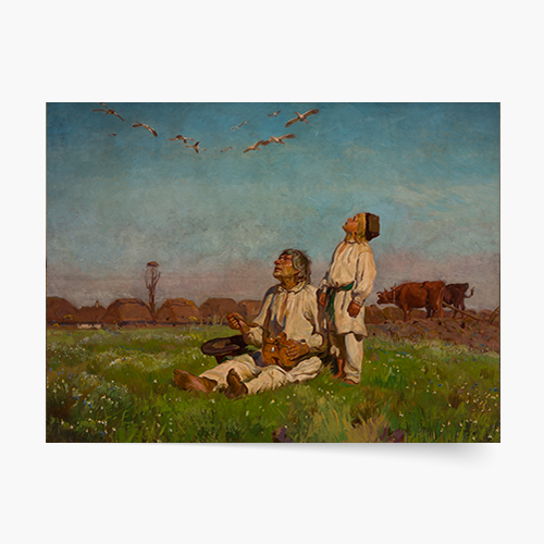 Poszter, Józef Chełmoński "Gólyák", 40x30