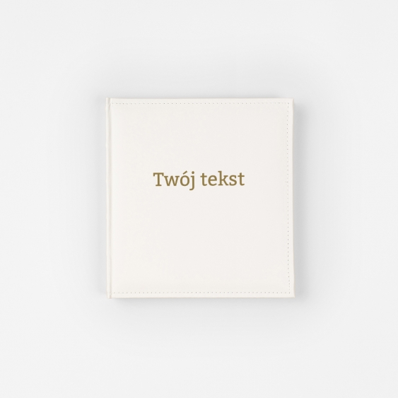 Bőr album A szöveged, 22x22 cm