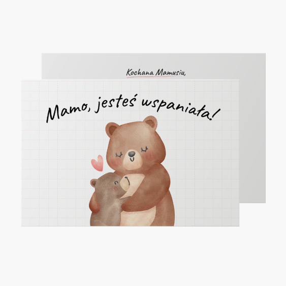 Fotókártya Mama Medve, 15x10 cm