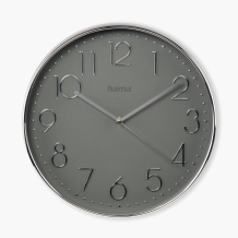 Óra, ELEGANCE EZÜST/SZÜRKE, 30 CM