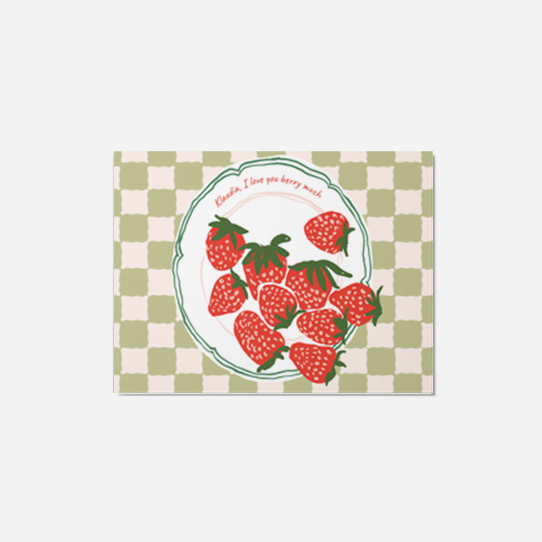 Fotókártya Eper, 15x10 cm