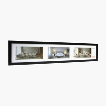Fényképtartó keret panoráma 15x90 fekete, 15x90 cm
