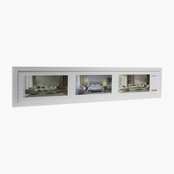 Fényképtartó keret panoráma 15x90 fehér, 15x90 cm
