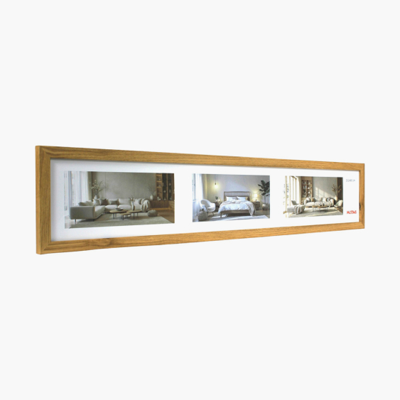 Fényképtartó keret panorámás 15x90 tölgyfa, 15x90 cm