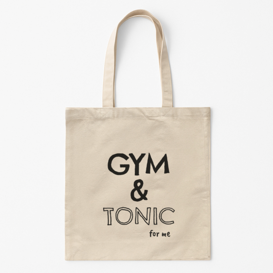 Pamut táska, 38x42, Gym&Tonic