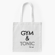 Pamut táska, 38x46, Gym&Tonic