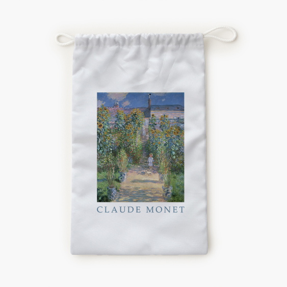 Papucs táska, 30x45, Monet "Kert"