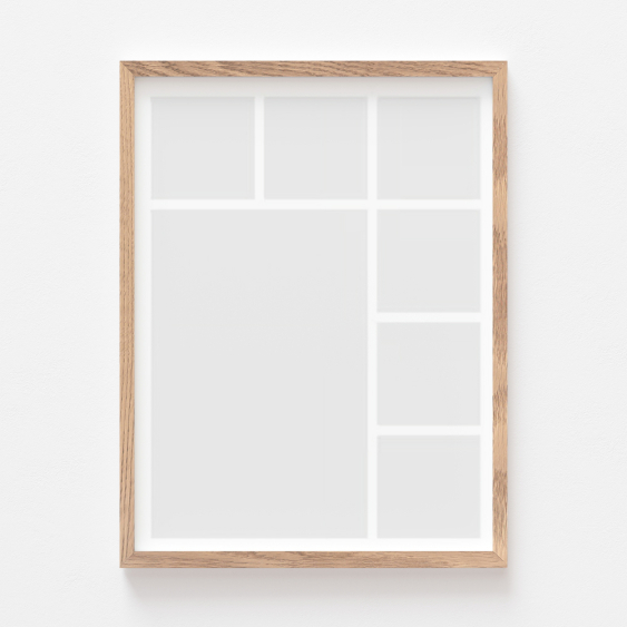 Plakát, A posztere, 7 elem tölgyfa keretben, 21x30
