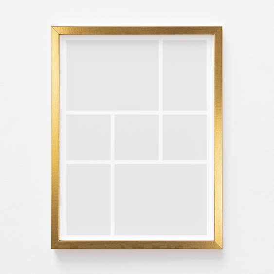 Plakát, A posztered, 7 elem arany keretben, 21x30