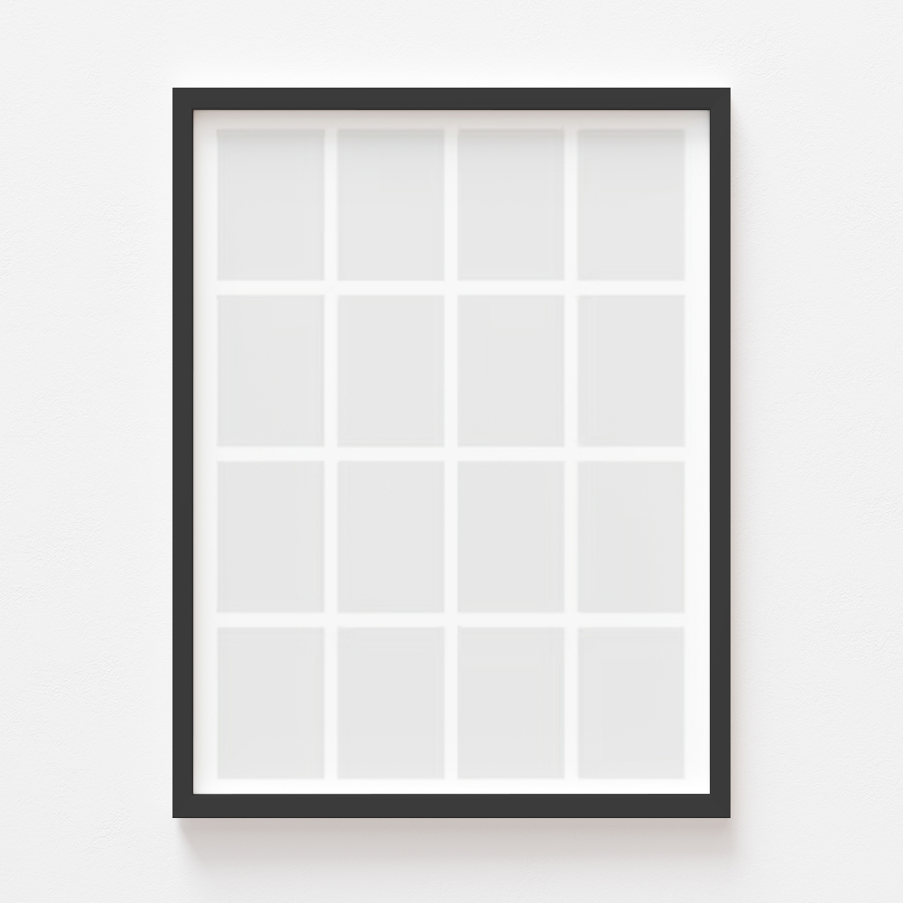 Plakát, A posztered, 16 darab, fekete kerettel, 21x30