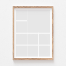 Plakát, A posztere, 9 darab tölgyfa keretben, 21x30