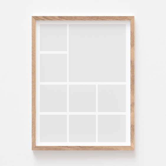 Plakát, A posztere, 9 darab tölgyfa keretben, 21x30