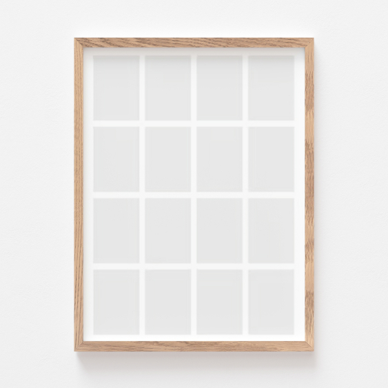 Plakát, A posztere, 16 darab tölgyfa keretben, 21x30