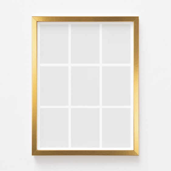 Plakát, A posztered, 9 elemből, arany keretben, 21x30