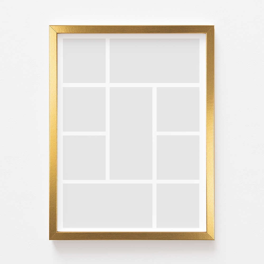 Plakát, A posztered, 9 elemből, arany keretben, 21x30