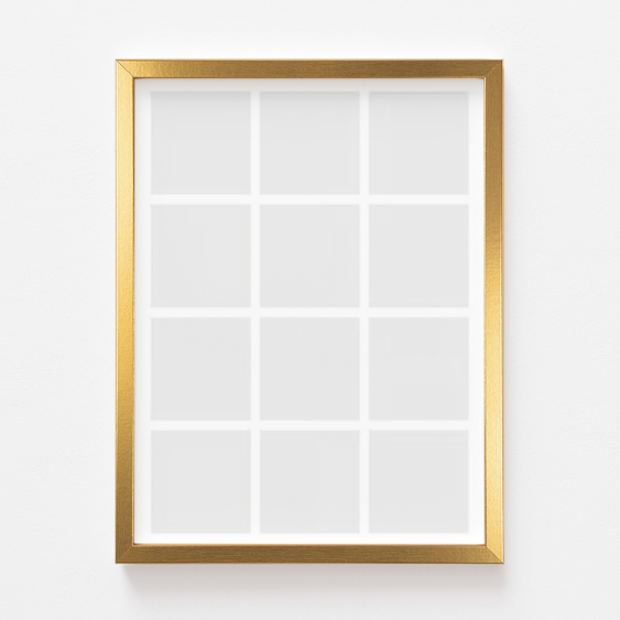 Plakát, A posztered, 12 darab, arany keretben, 21x30