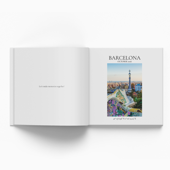 Barcelona fotókönyv, 20x20 cm