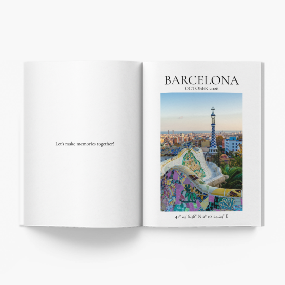 Barcelona fotókönyv, 20x30 cm
