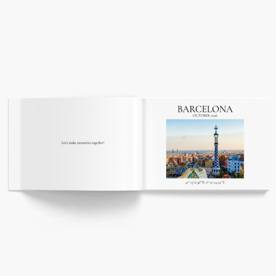 Barcelona fotókönyv, 30x20 cm