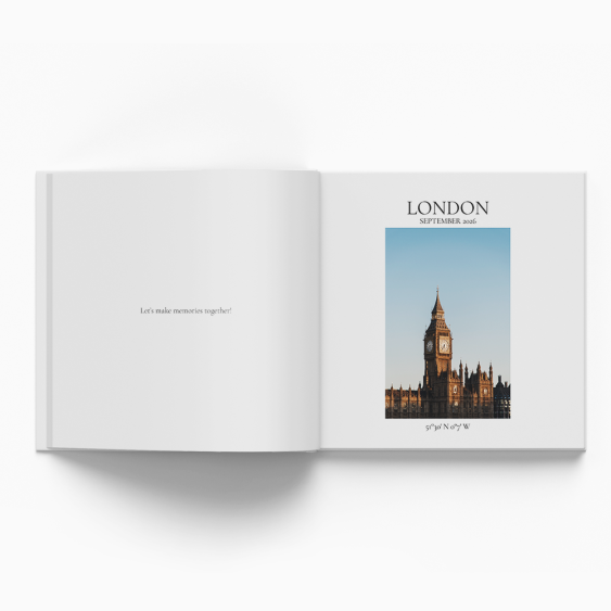 London fotókönyv, 20x20 cm