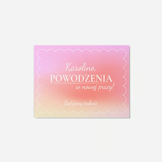 Fotókártya Új munka, 15x10 cm