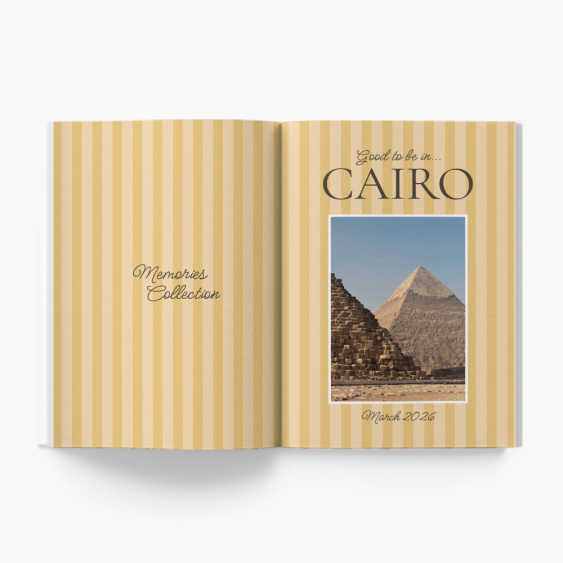 Cairo Memories fotókönyv, 20x30 cm
