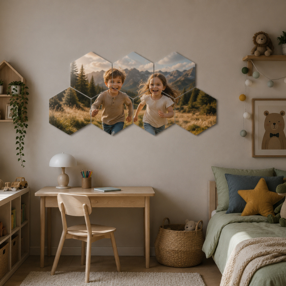 Kép, A fotód, 7 darabos hatszög, 29x27 cm