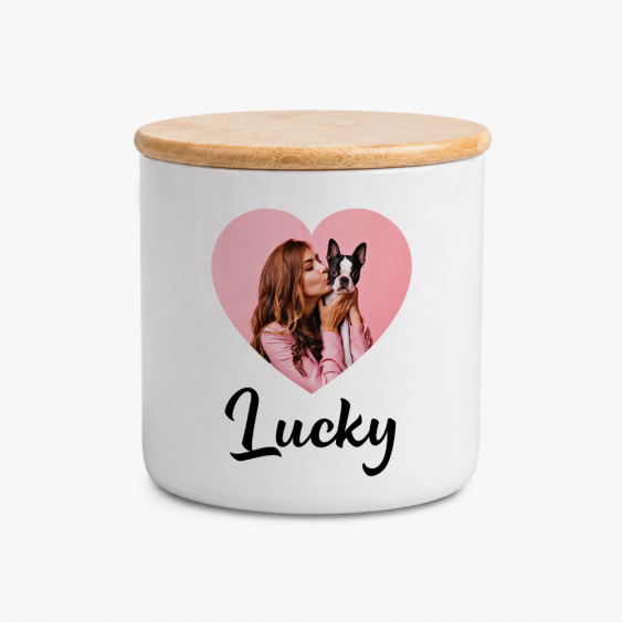 Słoik na smaczki, 500ml, Serce