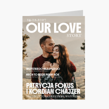 Fotókártya Our love story, 20x30 cm