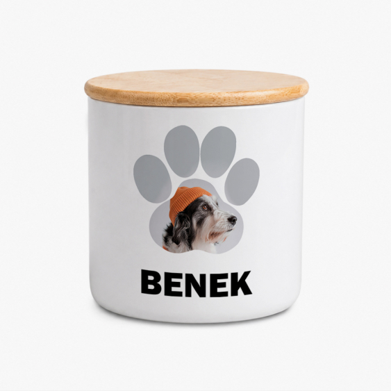 Słoik na smaczki, 500ml, Łapka