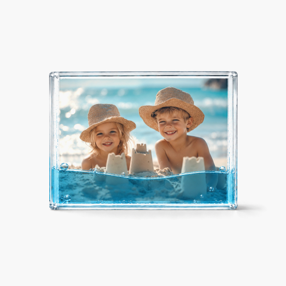 Fényképtartó keret Vízzel töltött képkeret 10x15-ös méretben – blue liquid, 10x15 cm
