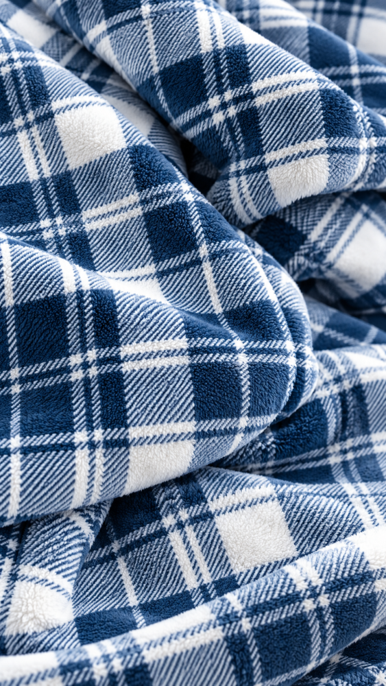 Takaró pulóver Blue checker