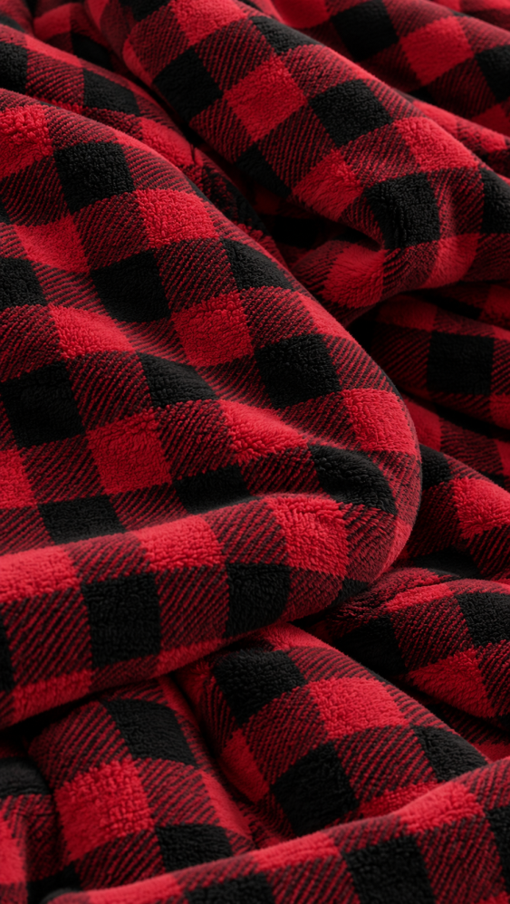 Takaró pulóver Red checker